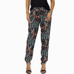 Tobi patterned joggers glove wanderer pants sz S